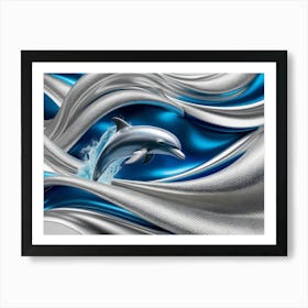 Dolphin In The Sea 1 Art Print