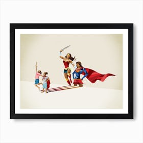 Super Shadows Sisters In Arms Art Print