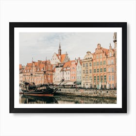 In The Harbour Of Gdansk In Poland Art Print