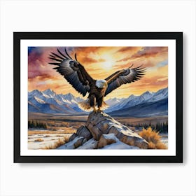 Symbol of Strength and Majesty Bald Eagle Art Print