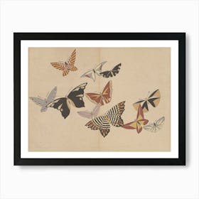 All Kinds Of Butterflies, Kamisaka Sekka Art Print