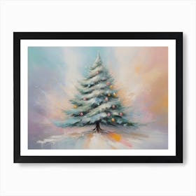 Abstract Christmas Tree 17 Art Print