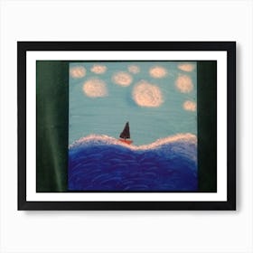 Sailboat In The Ocean Art Print