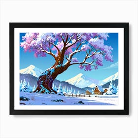 Winter Scene 2 Art Print