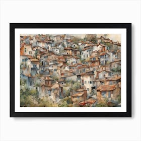 Italian Village Art Print
