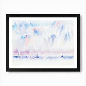 Bermuda Sky And Sea With Boats, Charles Demuth Art Print