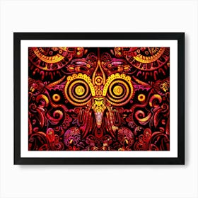 Aztec patterns Art Print