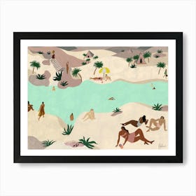 River In The Desert Art Print