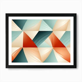 Abstract Geometric Pattern 1 Art Print