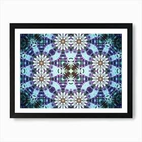 Abstraction Purple Watercolor And Alcohol Ink Pattern And Texture 2 Art Print