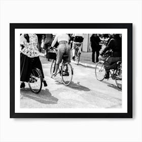 Vintage Women Bicyclists Art Print