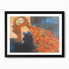 Red head Art Print