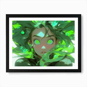 Green Eyes Art Print