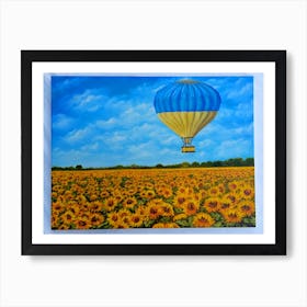 Ukrainian Sunflowers Field Art Print