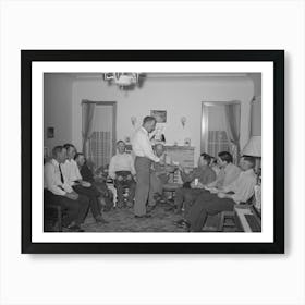 Meeting Of Mormon Farmers Who Have Formed A Fsa (Farm Security Administration) Cooperative Stallion Art Print