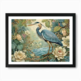 Blue Heron Art Print