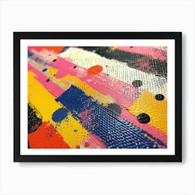 RetroRiso Revival: Embracing Analog Charm in Modern Design:Abstract Painting 1 Art Print