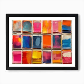 RetroRiso Revival: Embracing Analog Charm in Modern Design:Mixed Media Collage Art Print