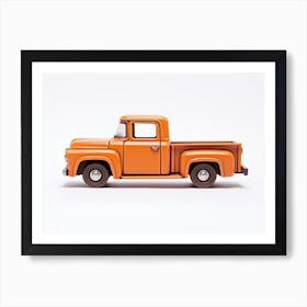 Toy Car 56 Ford Truck Orange Art Print