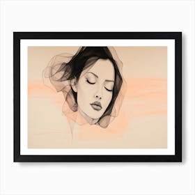 Woman'S Face Art Print