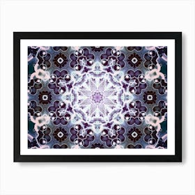 Abstract Purple Star 2 Art Print