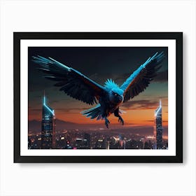 Eagle In The Sky Art Print