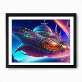 Spaceship From Another Planet Art Print