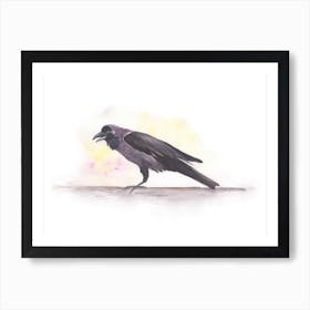 Indian House Crow Art Art Print