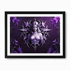 Fairy In Purple Art Print