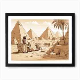 Egyptian Scene Art Print