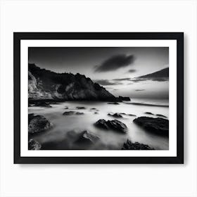 Black And White Seascape 36 Art Print