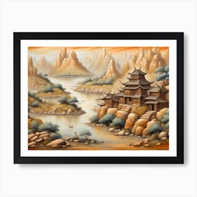 Chinese Village Art Print