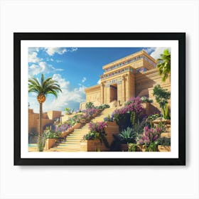 Egyptian Temple 4 Art Print