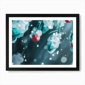 Snowy Branches Art Print