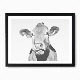 Tongue Out Cow Art Print