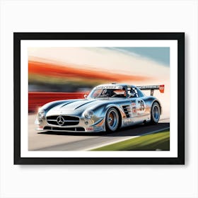 Mercedes Sls Gt Art Print