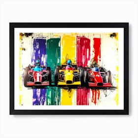 Auto Racing Cars - Grand Prix Art Print