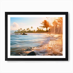 Sunset On The Beach 3 Art Print