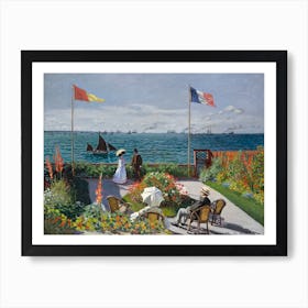 Garden At Sainte Adresse, Claude Monet Art Print