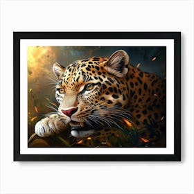 Leopard Hd Wallpaper Art Print