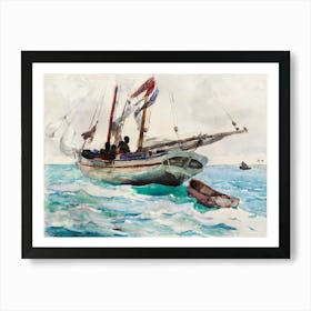 Schooner–Nassau (ca. 1888–1889), Winslow Homer Art Print