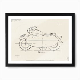 Motorbike 2 Art Print