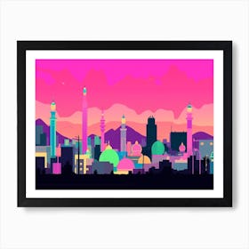 Ashgabat Skyline Art Print