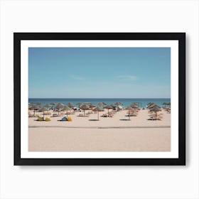 Lagos Beach Umbrellas Art Print