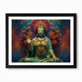 Buddha statue 2 Art Print