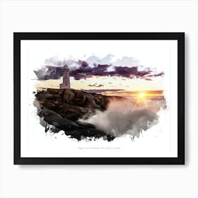 Peggy S Point Lighthouse, Nova Scotia, Canada Art Print