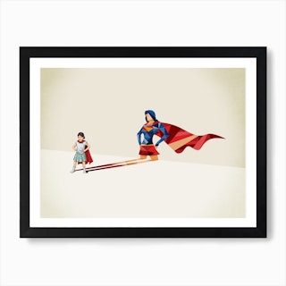 Super Shadows Heroine Art Print