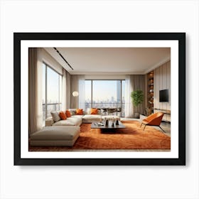 Modern Living Room 11 Art Print