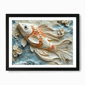 Beautiful 3d Fish 1 Art Print