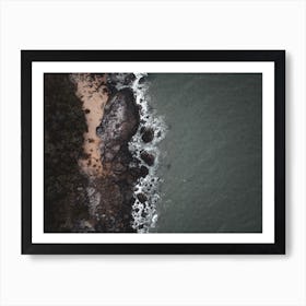 Rocky Lake Shore Art Print